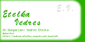 etelka vedres business card